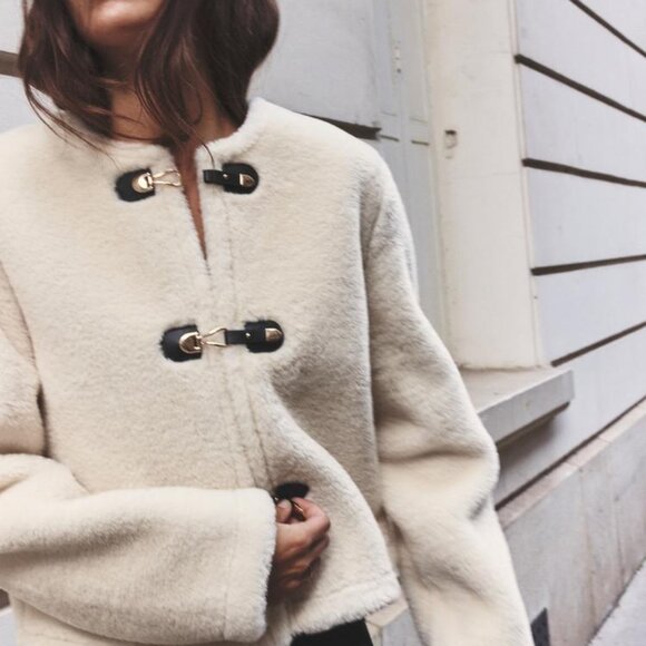 Zara Jackets & Blazers - ZARA DOUBLE-FACED TOGGLE JACKET